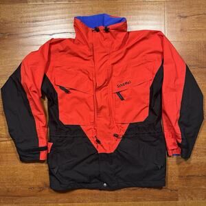 Schoffel GoreTex Jacket Mens XL Red Mock Neck Rain Snow Mountain Hiking Nature